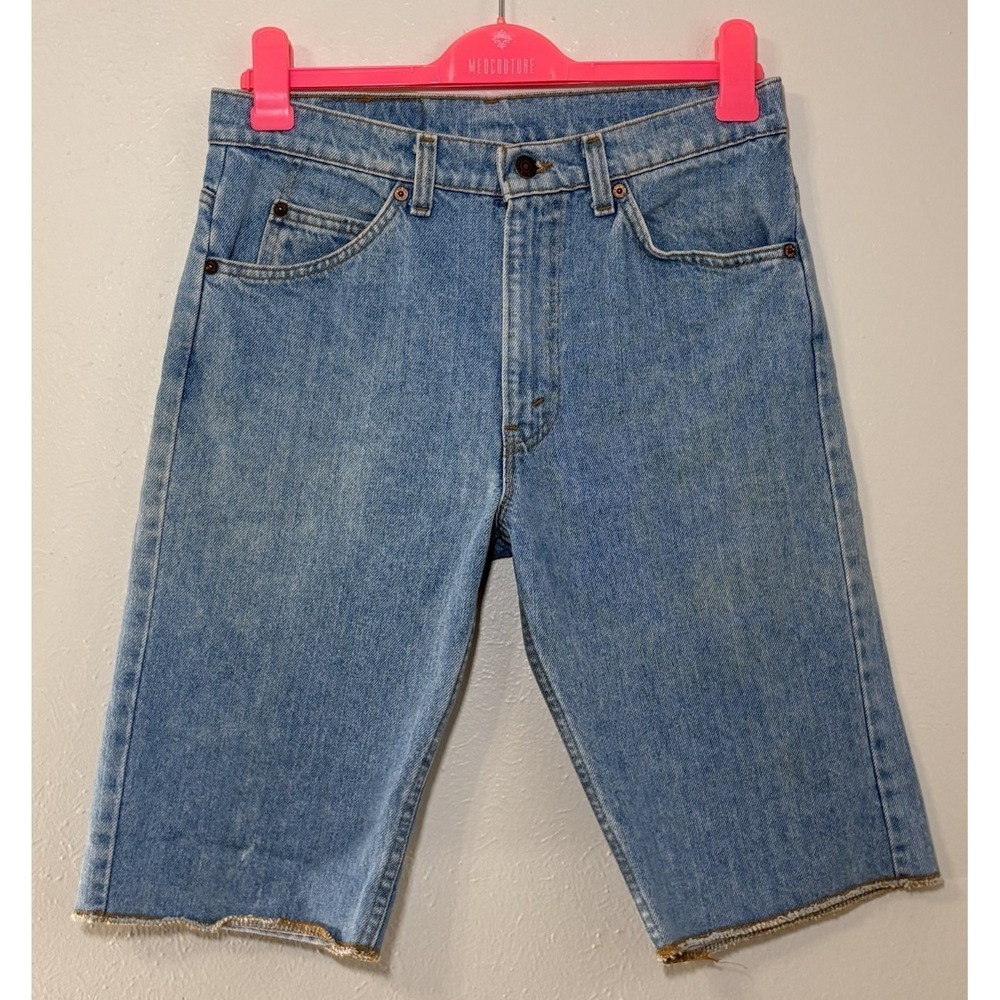 Vintage Levi's 505 Men W31 Denim Jean Shorts Relaxed Fit Dad Style USA Made